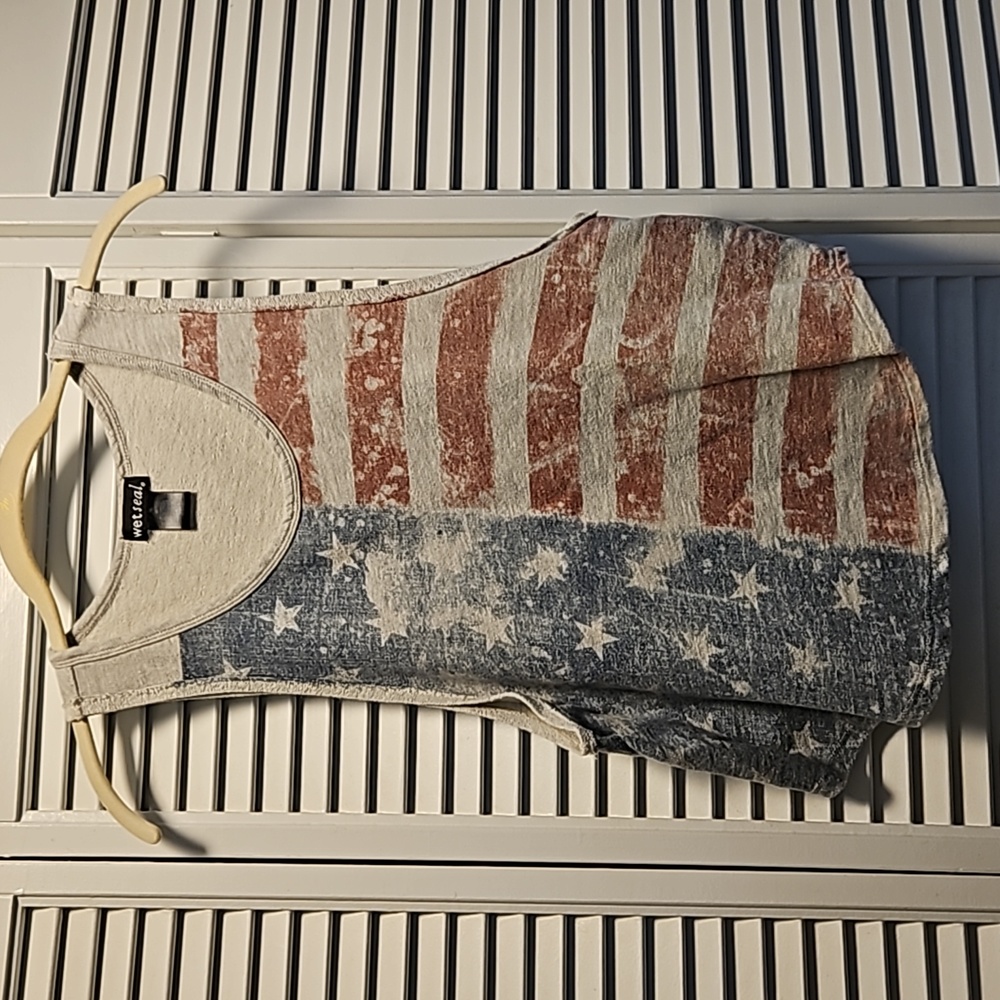 Women's USA American Flag / 4th of July Tank Top,  Size M
